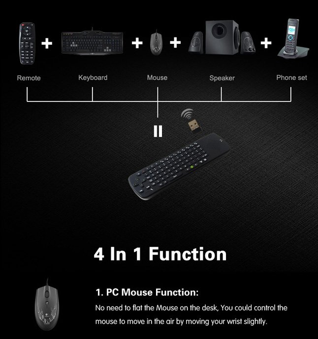 Measy RC13 Air Fly Mouse/Keyboard/Speaker/Mic/Remote <b> **SOLD OUT**</B>